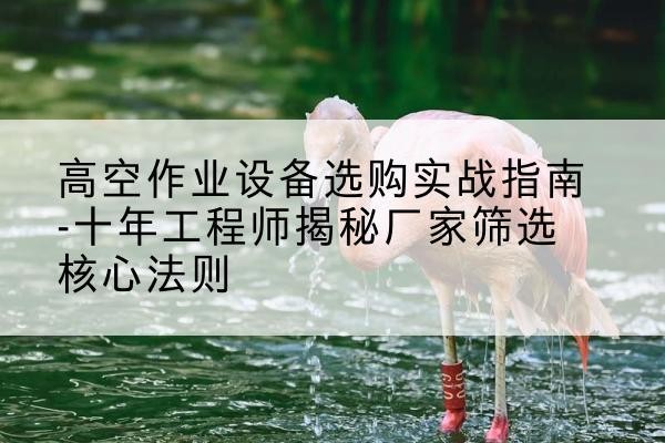 子长剪叉式升降机厂家-高空作业设备选购实战指南-十年工程师揭秘厂家筛选核心法则